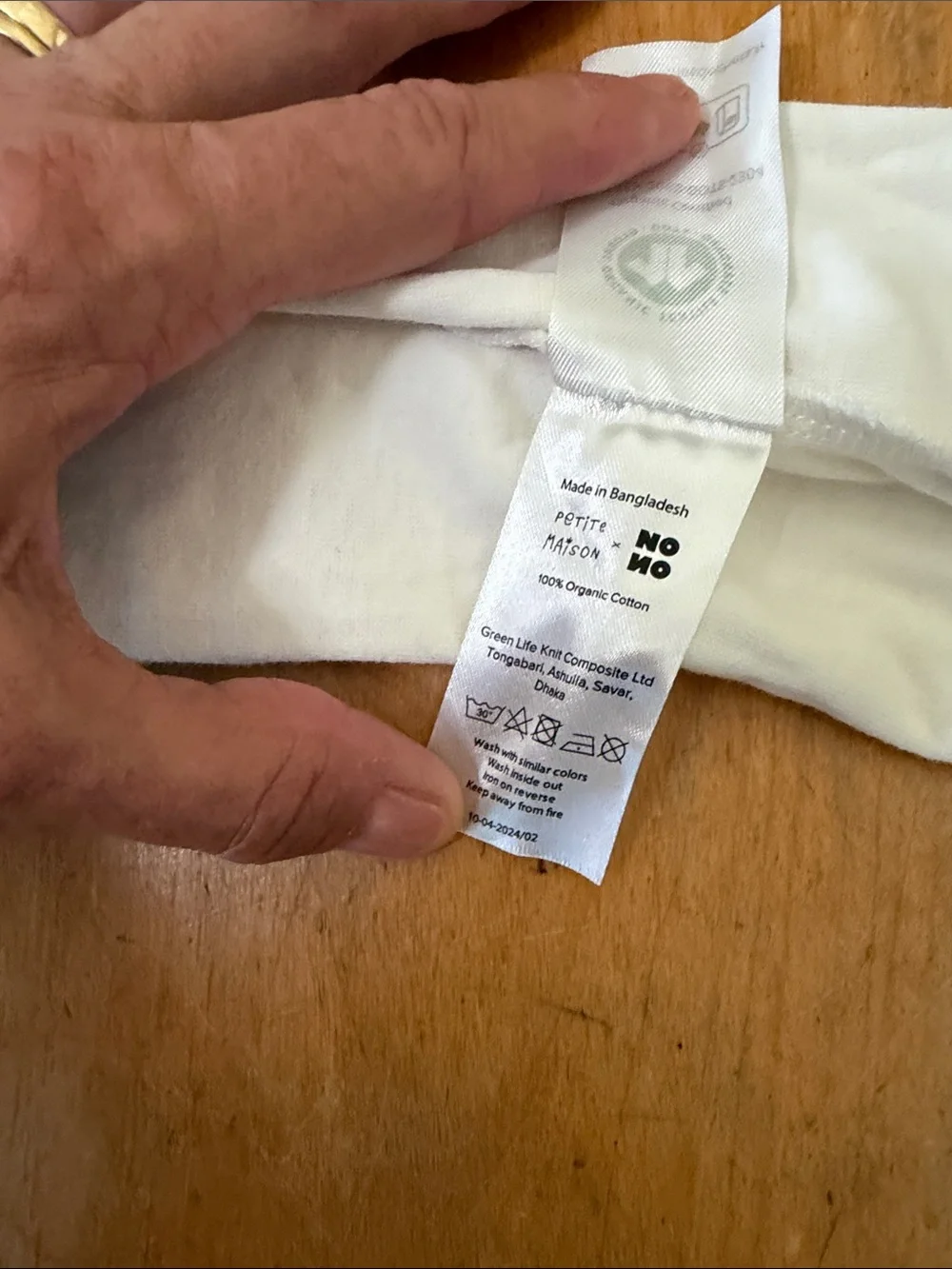 Soft Cream Button-Front Baby Romper Petite Maison sz 18 mos one piece